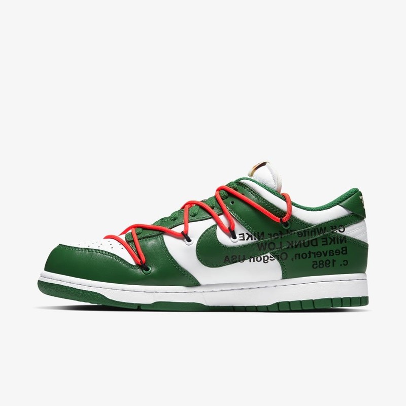 Off-white x 'dunk low shop pine green where to buy